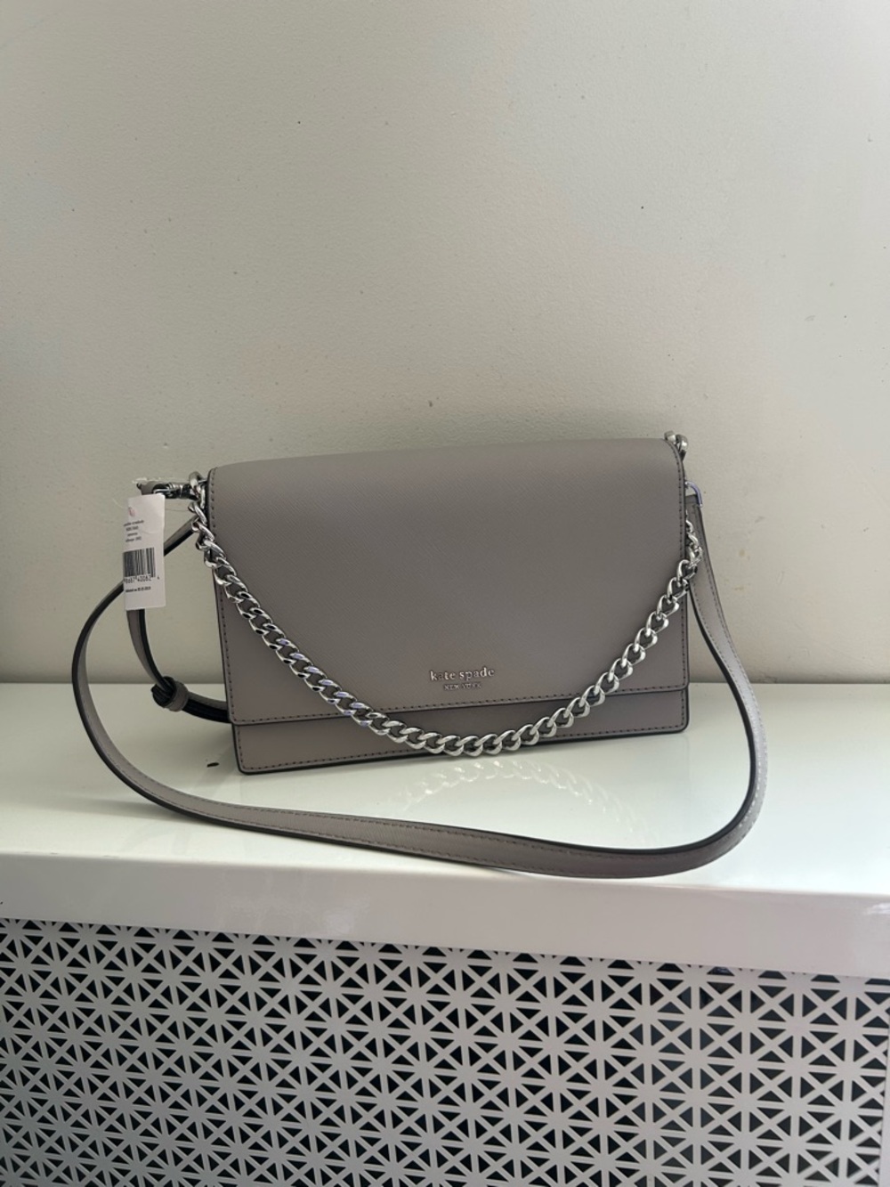 kate spade Light taupe Chain-Detail convertible Crossbody Bag NWT